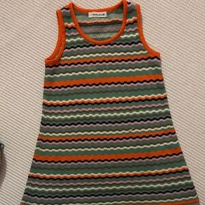 Misha And Puff Multicolor Striped Kids Dress